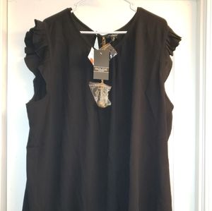 Plus size black blouse